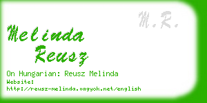 melinda reusz business card